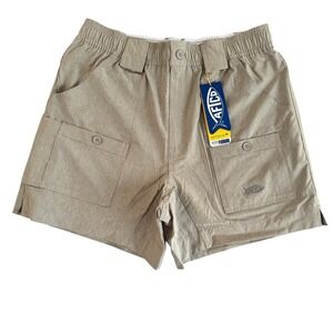 AFTCO M100 34x6 Khaki Tan Classic Fit Men's The Original Fishing Shorts NWT $65